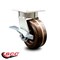 Service Caster 5 Inch Kingpinless High Temp Phenolic Wheel Swivel Caster with Brake SCC SCC-KP30S520-PHRHT-SLB - alternate 4